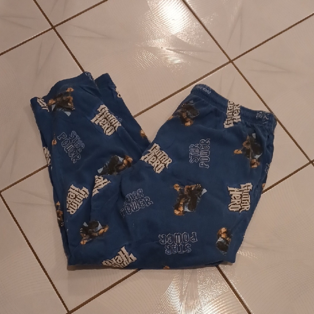 4/$80 Guitar Hero Blue Pajama Bottoms - Size XL